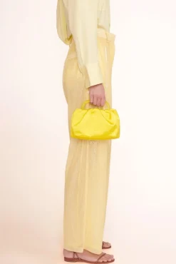 STAUD Occasion Dresses- CORY BAG SATIN CITRON