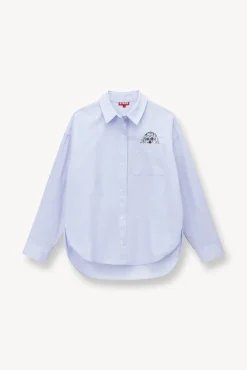 STAUD Pet Ready To Wear- CUSTOM CLASSIC OVERSIZED SHIRT OXFORD BLUE