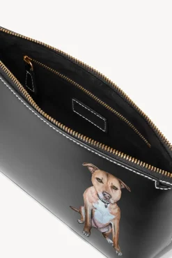 STAUD Pet Handbags- CUSTOM KAIA SHOULDER BAG BLACK