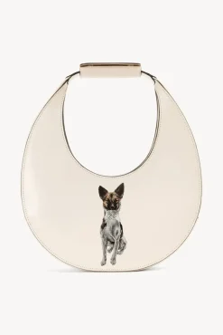 STAUD Pet Handbags- CUSTOM MOON BAG CREAM