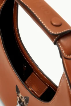 STAUD Pet Handbags- CUSTOM MOON BAG TAN