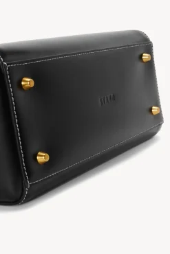 STAUD Pet Handbags- CUSTOM SHIRLEY LEATHER BAG BLACK