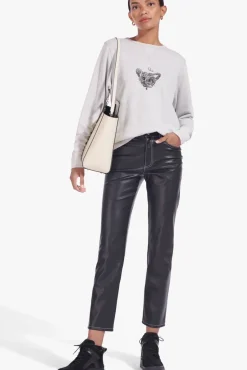 STAUD Pet Handbags- CUSTOM SHIRLEY LEATHER BAG CREAM
