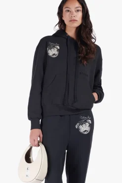 STAUD Pet Sweats & Knits- CUSTOM x C.BONZ HOODED SWEATSHIRT BLACK