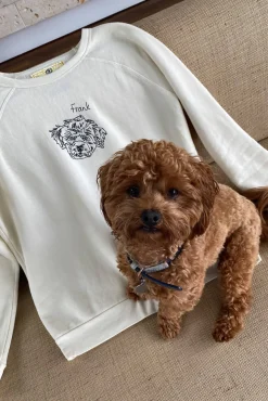 STAUD Pet Sweats & Knits- CUSTOM SWEATSHIRT CREAM
