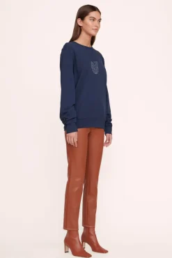 STAUD Pet Sweats & Knits- CUSTOM SWEATSHIRT NAVY