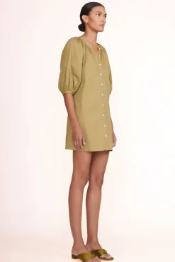 STAUD - DAHLIA SANDAL SATIN OLIVE