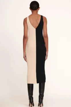 STAUD - DANA DRESS BUFF BLACK