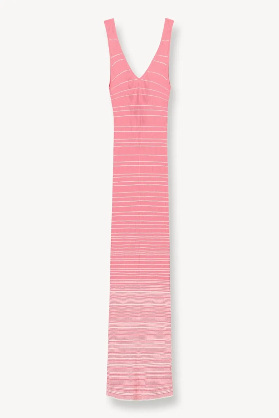 STAUD - DANA DRESS CORAL PINK WHITE