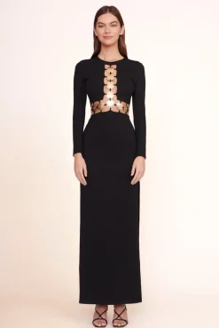 STAUD - DELPHINE DRESS BLACK