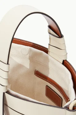 STAUD - DIAMOND MINI TOTE CREAM