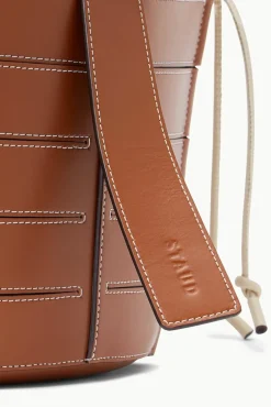 STAUD - DIAMOND MINI TOTE TAN CREAM