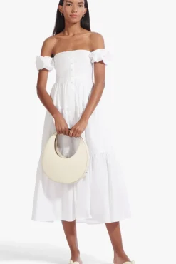 STAUD - ELIO DRESS WHITE