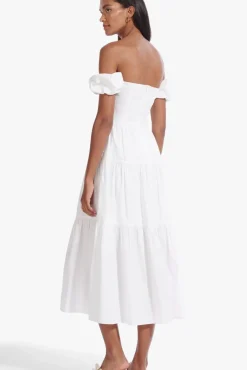 STAUD - ELIO DRESS WHITE