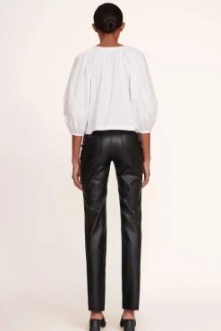 STAUD - ELLIOT PANT VEGAN LEATHER BLACK