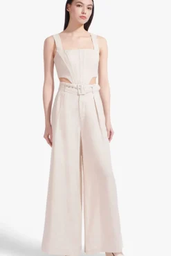 STAUD - ERIS PANT NATURAL WHITE