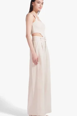 STAUD - ERIS PANT NATURAL WHITE