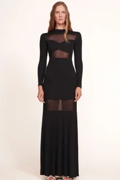 STAUD - FALCON DRESS BLACK