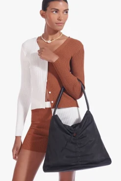 STAUD - FELIX NYLON TOTE BLACK