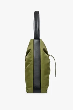 STAUD - FELIX NYLON TOTE OLIVE