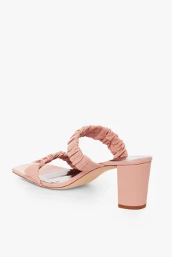 STAUD - FRANKIE RUCHED SANDAL DARK BLUSH