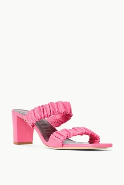 STAUD - FRANKIE RUCHED SANDAL BLOSSOM