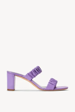 STAUD - FRANKIE RUCHED SANDAL LILAC