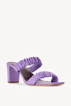 STAUD - FRANKIE RUCHED SANDAL LILAC