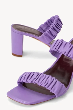 STAUD - FRANKIE RUCHED SANDAL LILAC