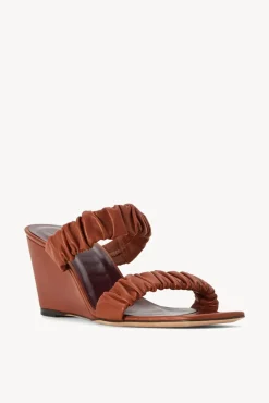 STAUD - FRANKIE WEDGE TAN