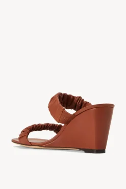 STAUD - FRANKIE WEDGE TAN