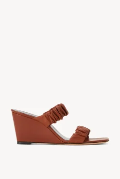 STAUD - FRANKIE WEDGE TAN