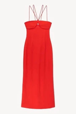 STAUD - GIANNA DRESS PAPAYA