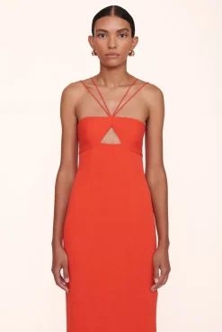 STAUD - GIANNA DRESS PAPAYA