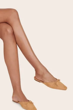 STAUD - GINA MULE CASHEW CASHEW SUEDE