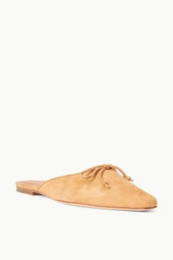 STAUD - GINA MULE CASHEW CASHEW SUEDE
