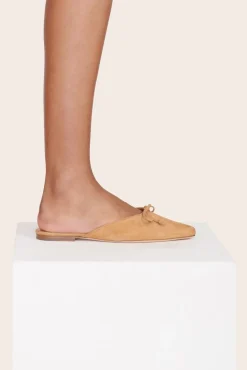 STAUD - GINA MULE CASHEW CASHEW SUEDE