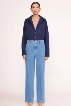 STAUD - GINA MULE CASHEW CASHEW SUEDE