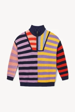 STAUD - HAMPTON SWEATER ACID RAINBOW
