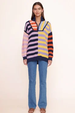 STAUD - HAMPTON SWEATER ACID RAINBOW