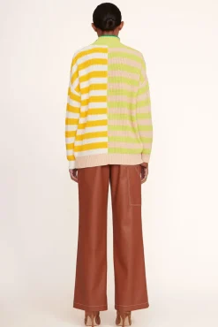 STAUD - HAMPTON SWEATER CAPRI STRIPE MULTI
