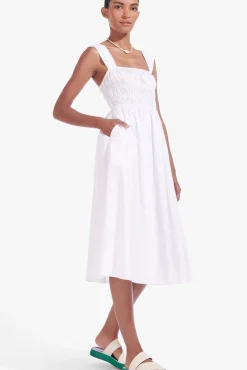 STAUD - IDA DRESS WHITE