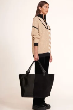 STAUD - IDA WEEKEND TOTE BAG BLACK