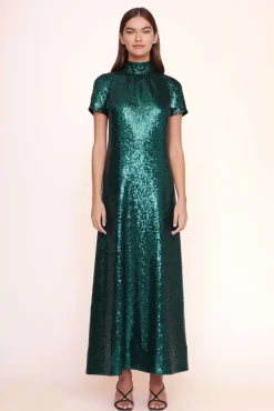 STAUD - ILANA DRESS EMERALD