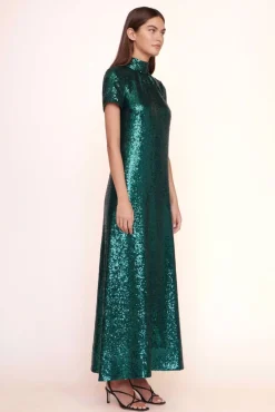 STAUD - ILANA DRESS EMERALD