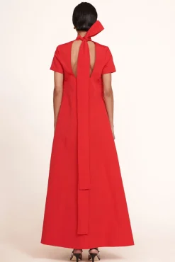 STAUD - ILANA DRESS POINSETTIA