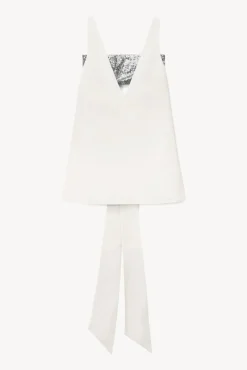 STAUD - IRIE DRESS IVORY SILVER SEQUINS