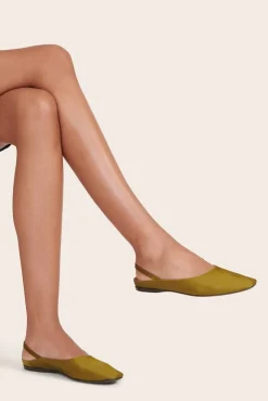 STAUD - JANINE MULE SATIN OLIVE