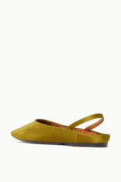 STAUD - JANINE MULE SATIN OLIVE