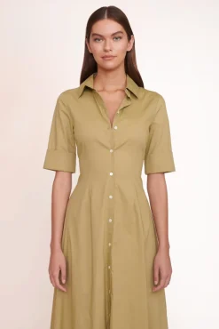 STAUD - JOAN MAXI DRESS KHAKI